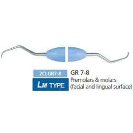 Osung GR 7-8 Gracey Curette, Silicone Handle, Premolars and Molars, LM Type (European)