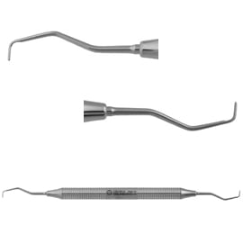 Osung GR 5-6 Rigid Gracey Curette, Stainless Steel Handle, Anterior/Premolars, American Type