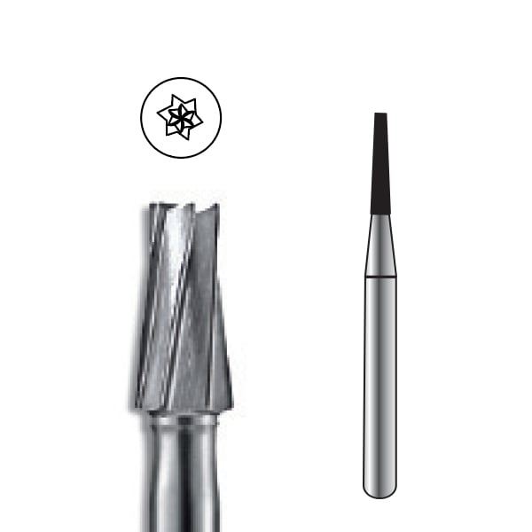 Pac-Dent FG #170L Taper Fissure Carbide Bur, Package of 10 Burs