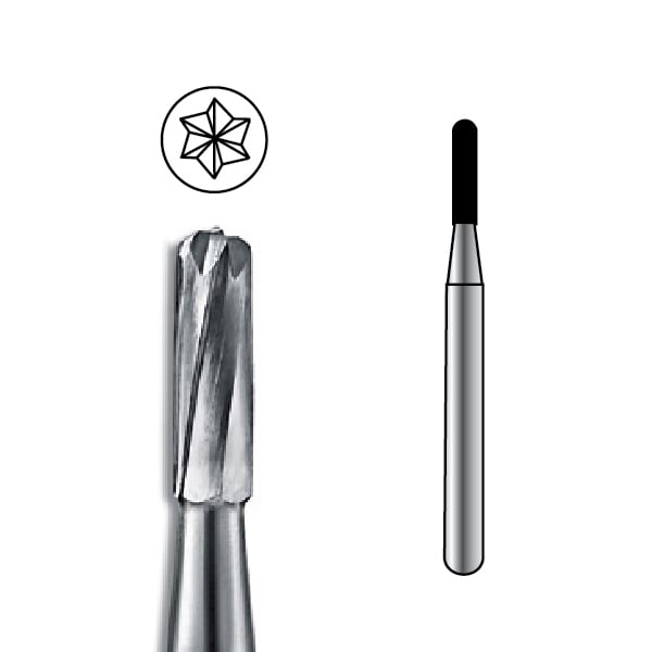 Pac-Dent FG #1157 Straight Fissure Dome Carbide Bur, 10/Bx