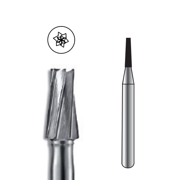 Pac-Dent FG #170 Taper Fissure Carbide Bur, Package of 10