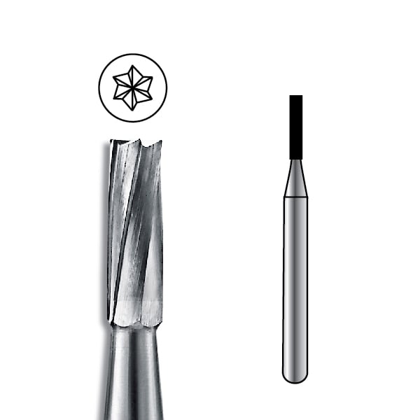 Pac-Dent FG #56 Straight Fissure Carbide Bur, Package of 10