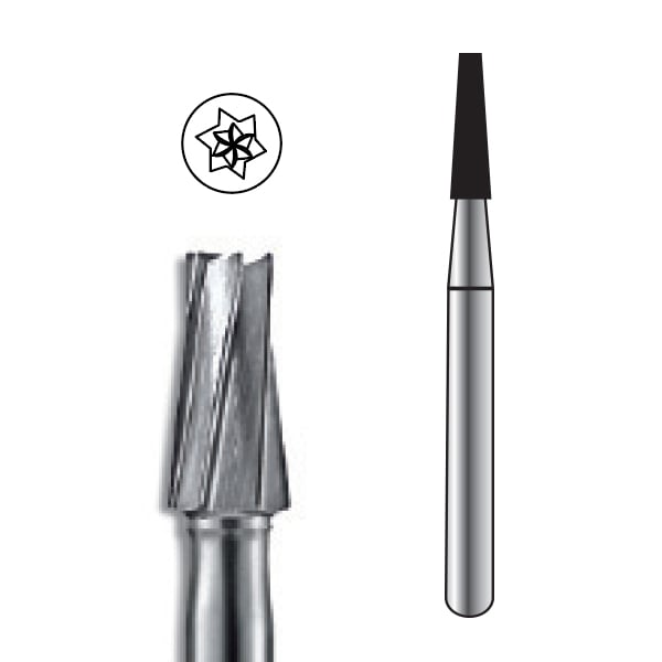 Pac-Dent FG #171L Taper Fissure Carbide Bur, Package of 10 Burs