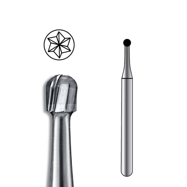 Pac-Dent HP #3 Round Carbide Bur, Package of 10