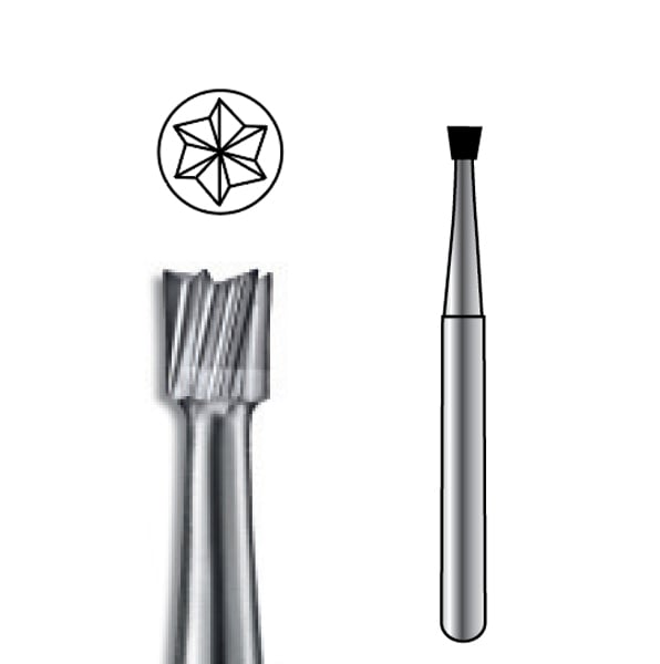 Pac-Dent HP #37 Inverted Cone Carbide Bur, Package of 10