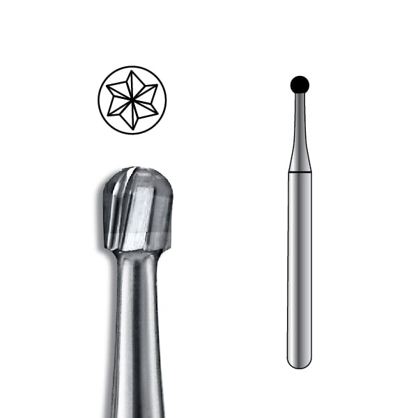 Pac-Dent HP #4 Round Carbide Bur, Package of 10