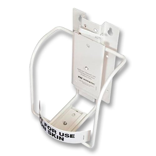 Sani-Bracket 3-In-1 Canister Holder for Sani-Cloth Germicidal Disposable Wipes, Large/Extra Large, White Enameled Finish