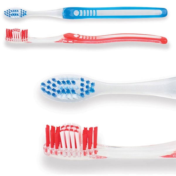 SmileGoods A385 Toothbrushes, Soft, Assorted Colors, 72/Bx