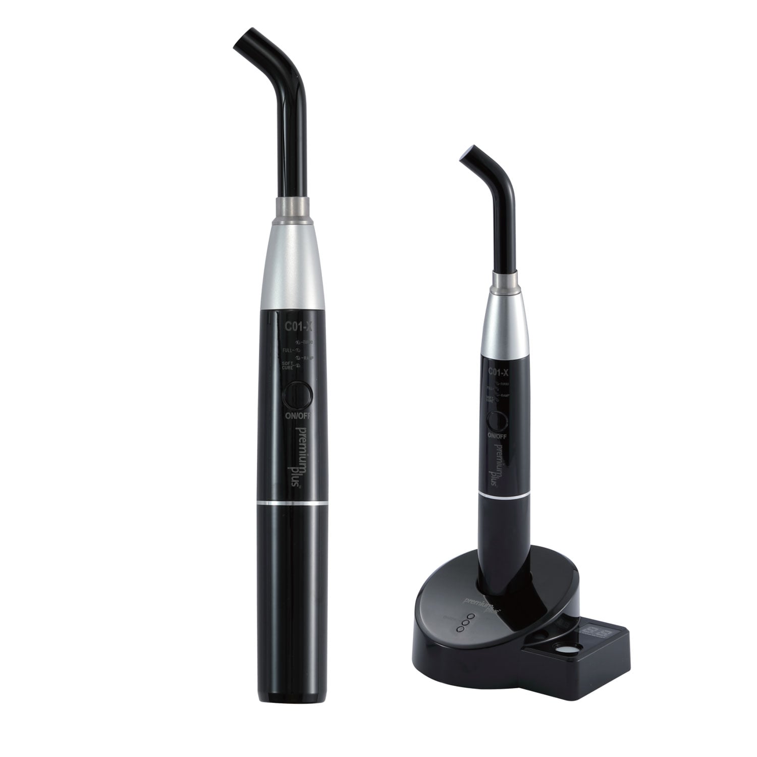 Premium Plus High Intensity Curing Light, Fibre Optic Light Guide, 4 Power Modes, Black, 1/Pk