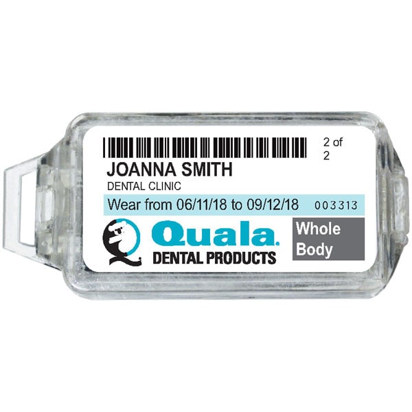 Quala X-Ray Monitoring Badge, Monthly Service, 12-Month Annual Subscription