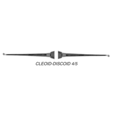 Quala #4/5 Small Cleoid-Discoid Carver, 1/4" Round Standard Handle