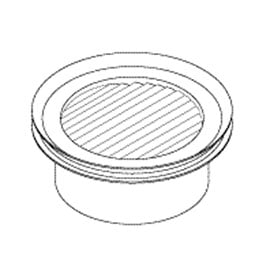 RPI Air Filter Element for Dental-EZ/Custom Air/Ramvac, 2.25" OD x 1.00" H, 25 Micron Polyester Filter