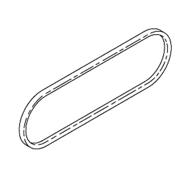 RPI Replacement Drive Belt for Midmark PowerVac, V-Belt, Effective Length 38", OEM #016-1056-00