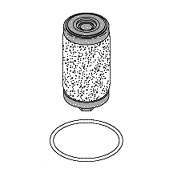 RPI Mist Filter, 0.3 Micron, Non-Woven Fabric, 0.82" OD x 1.54" Lg, OEM 25-04351-001
