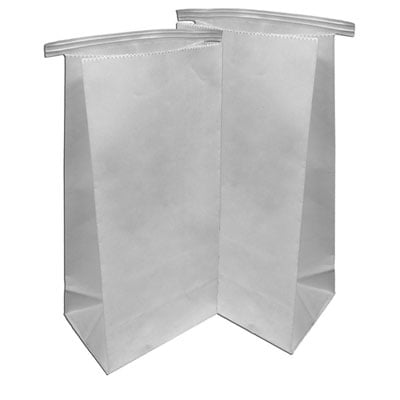 Select Dental Denture Delivery Bags, 11" x 5.5", Poly-Lined, Tin Tie Closure, 100/Pk