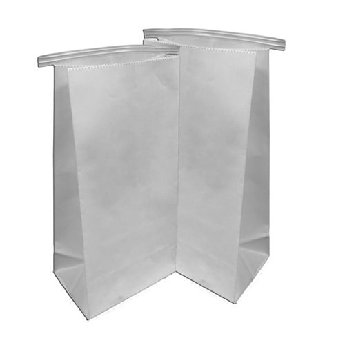Select Dental Denture Delivery Bags, 11" x 5.5", Poly-Lined, Tin Tie Closure, 500/Pk