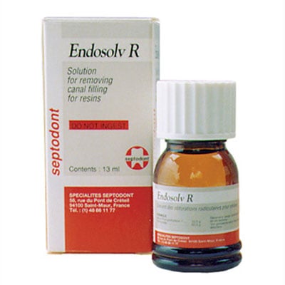Septodont Endosolv Root Canal Filling Remover, R-Phenolic Resin Type, 13 ml Bottle