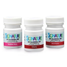 Signature Topical Anesthetic Gel, 20% Benzocaine, Strawberry Flavor, 1 oz Jar