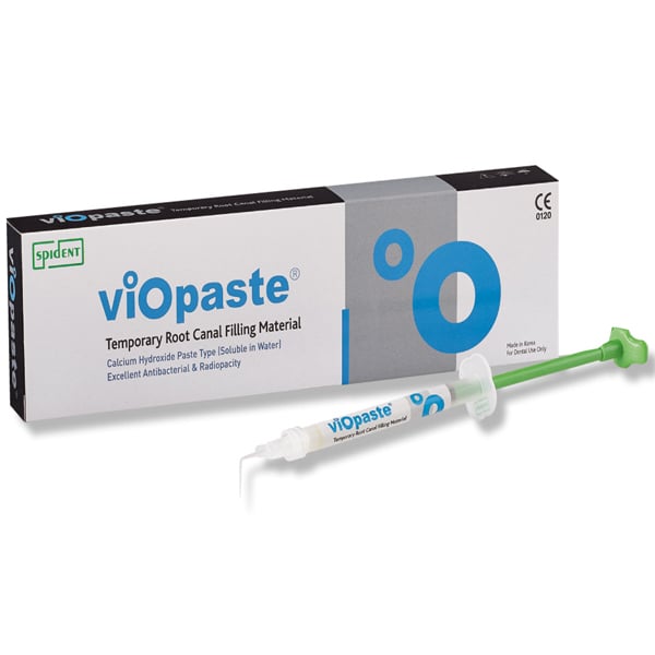 Spident VioPaste Calcium Hydroxide Root Canal Filling Material, 2g Syringe Kit with Mixing Tips, Holder, and Endo Stops