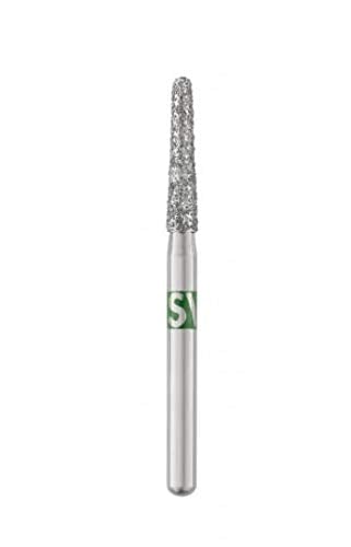 Piranha Diamonds FG #856.016 Coarse Grit, Round End Taper, Single Use Diamond Bur, 25/Bx