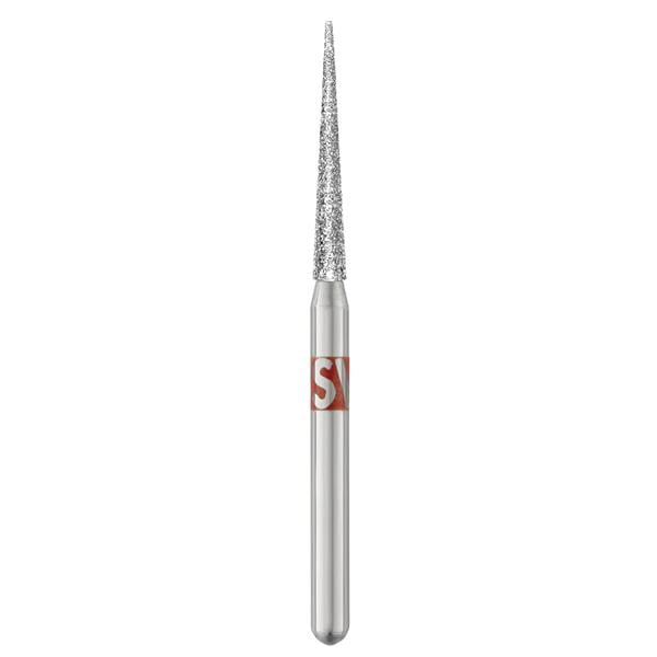 Piranha Diamonds FG #859.014 Fine Grit, Needle Shaped, Single Use Diamond Bur, 25/Box