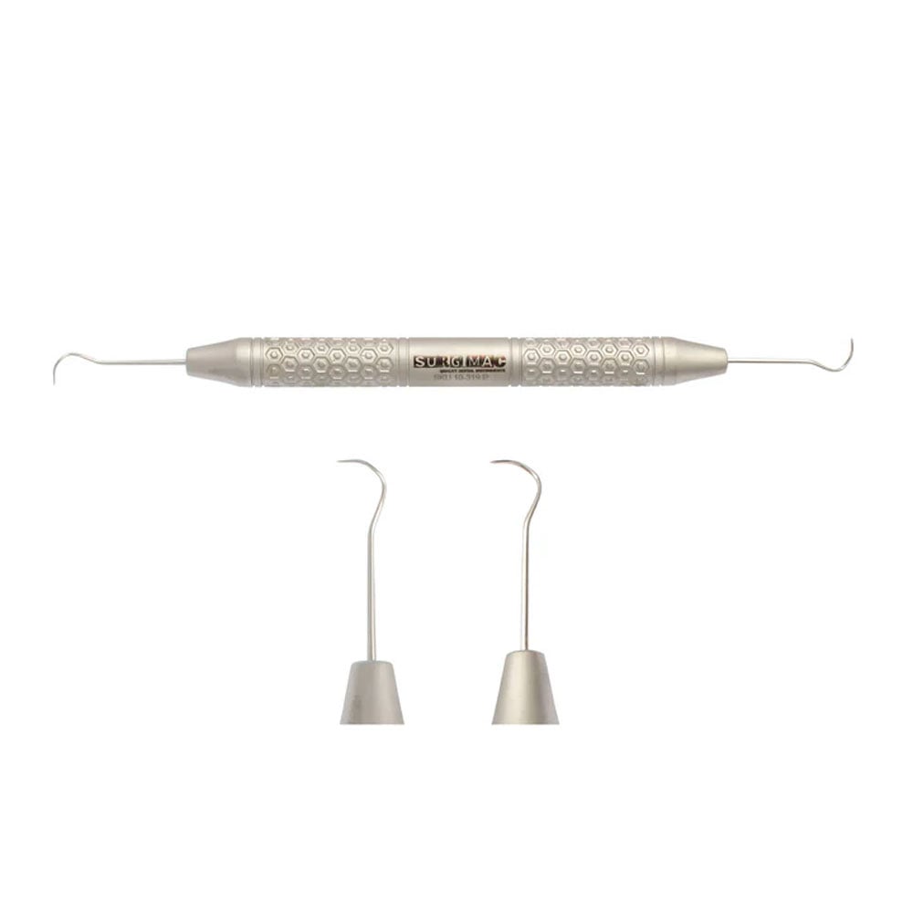 Surgimac Hexa Series #2A Pigtail Explorer, Double Ended, Stainless Steel, 1/Pk
