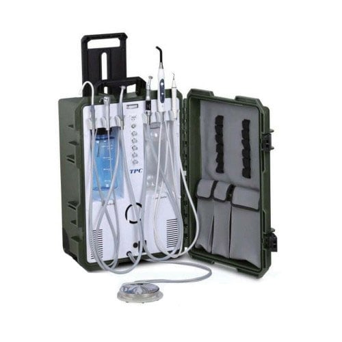 TPC Portable Dental System with Built-in Scaler & LED Curing Light, 4-Hole, PC2930