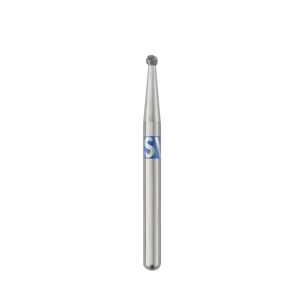 TriRockDental FG #801-010M Round Diamond Bur, Medium Grit, Multi-Use, 10/Pack