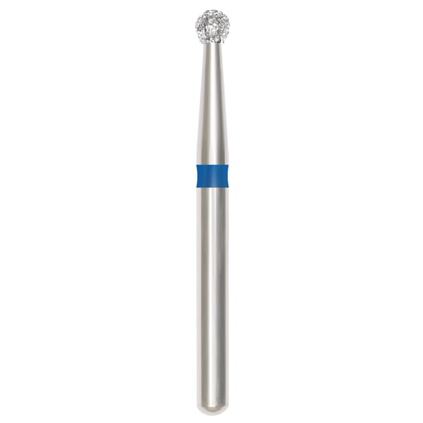 TriRockDental FG #801-016M Round Diamond Bur, Medium Grit, Multi-Use, 10/Pack