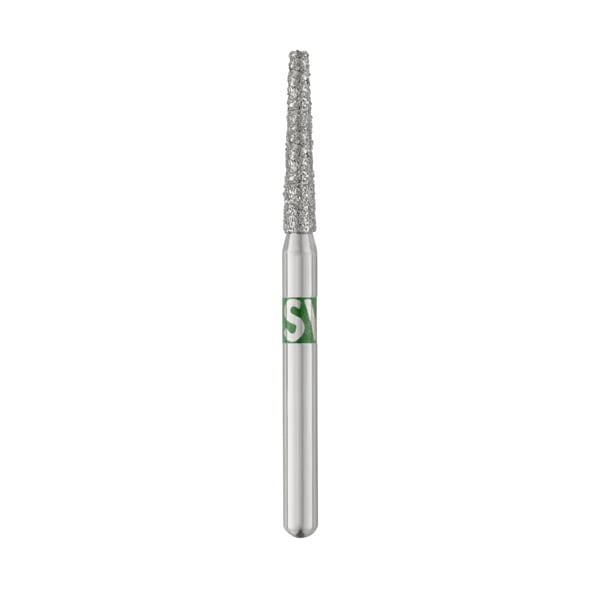 TriRockDental FG #847-016C Flat End Taper Diamond Bur, Coarse Grit, Multi-Use, 10/Pack