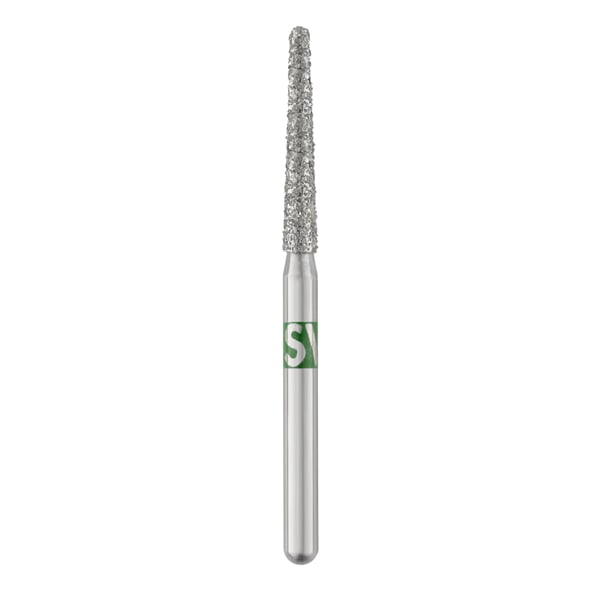 TriRockDental FG #850-016C Round End Taper Diamond Bur, Coarse Grit, Multi-Use, 10/Pack