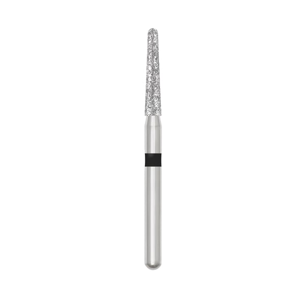 TriRockDental FG #856-016SC Round End Taper Diamond Bur, Super Coarse, 10/Pack