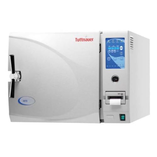 Tuttnauer 3870EA Fully Automatic Autoclave, 85 Liter Chamber, 15" x 30", 2 Trays