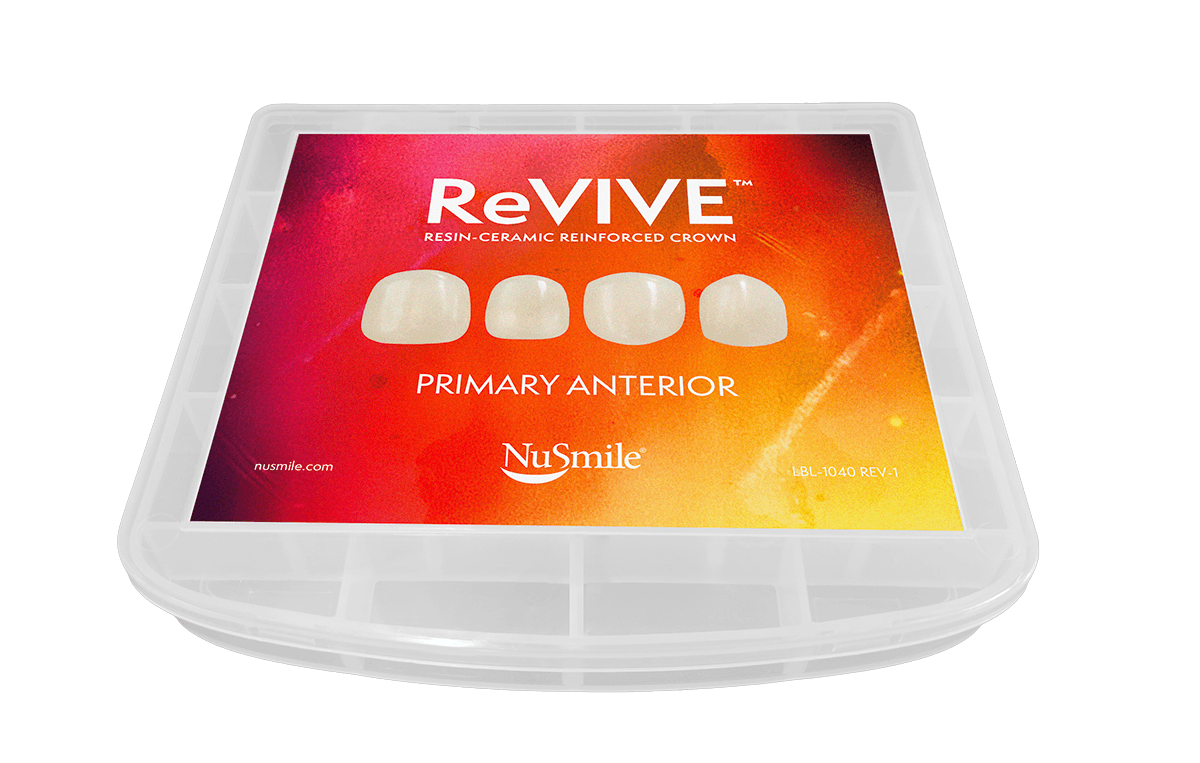 NuSmile ReVIVE Anterior Pediatric Crowns Professional Kit, Light Shade, 88 Crowns