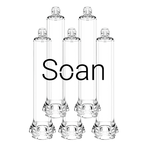 NuSmile Plastic Container for Soan (EU) - 5 Metric Screw Containers (For Use with Effitec Needles)