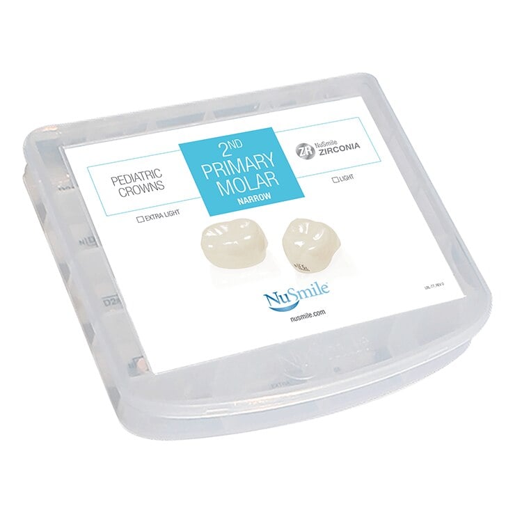 NuSmile ZR Narrow Second Primary Molar Crowns Starter Kit