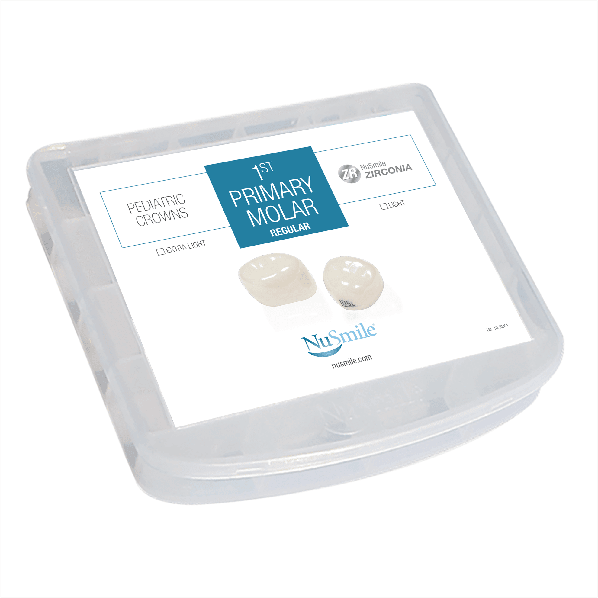 NuSmile ZR 1st Primary Molar Crown Storage Box