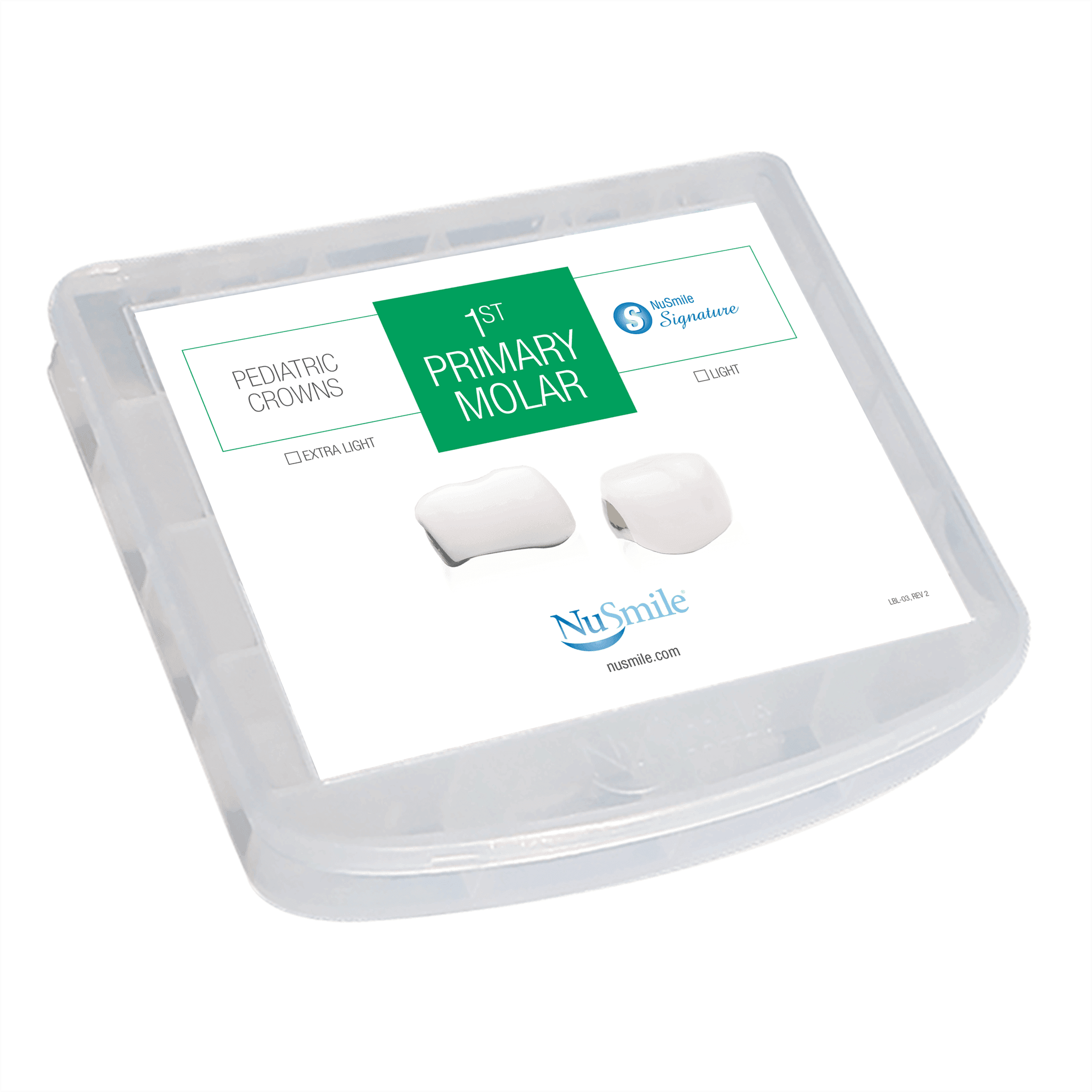 NuSmile Signature 1st Primary Molar Crown Storage Box