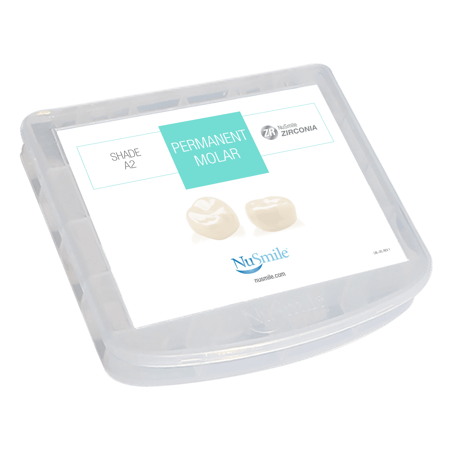 NuSmile ZR Permanent Molar Crown Storage Box