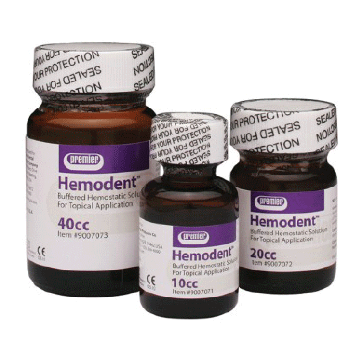 Hemodent Hemostatic Solution, Buffered Aluminum Chloride, Epinephrine-Free, 20 cc Bottle, 9007072