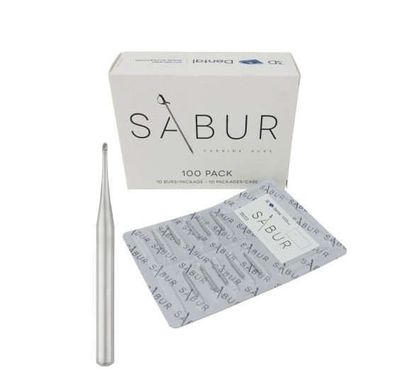 SABUR Carbide Burs FG #1/4, 10/Pk