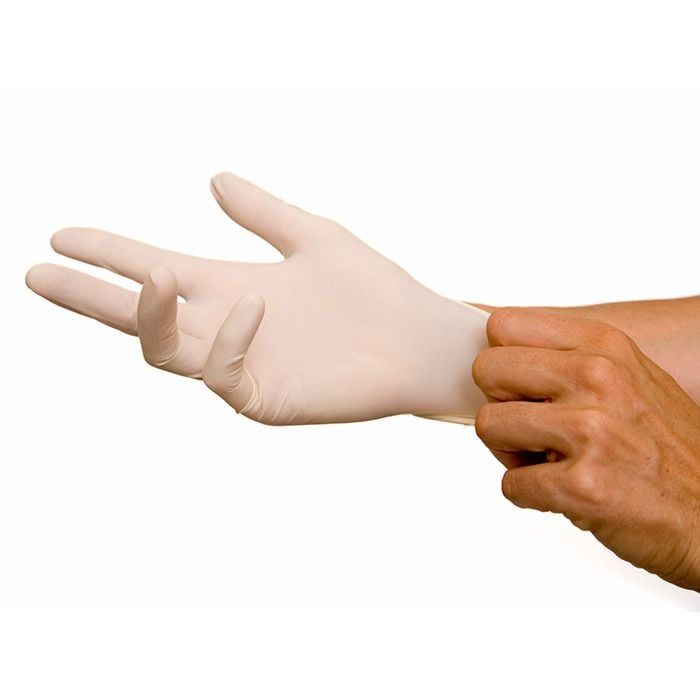 Latex Powder Free Examination Gloves, X-Small, Fully Textured, Polymer-Coated, 100/Box