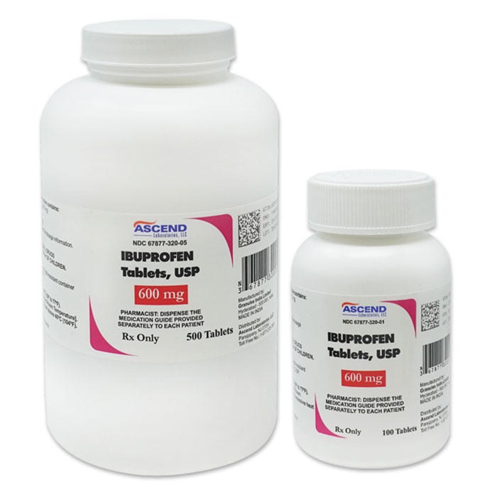 Ibuprofen Tablets USP, 800mg, 100 Count Bottle