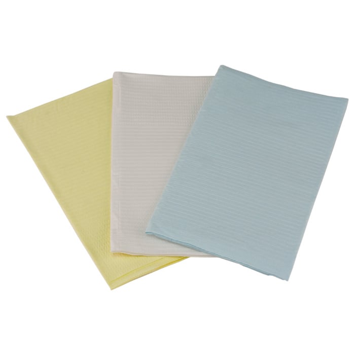 Crosstex UltraGuard 2-Ply Patient Bibs, White, 16" x 19", 400/Box
