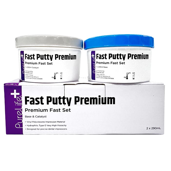 PureLife+ Putty - Premium Fast Set, A-Silicone, High-Viscosity Impression Material