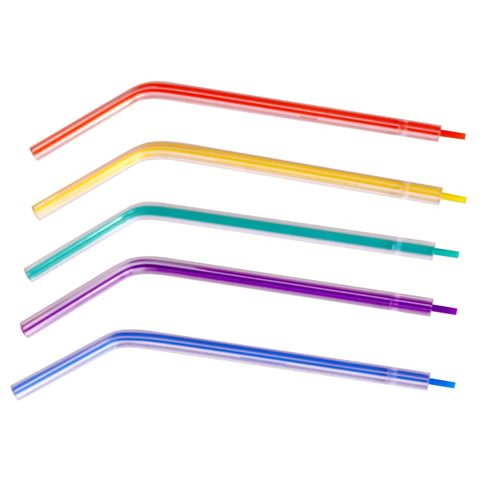 PureLife+ Air/Water Syringe Tips, Assorted Colors, 250/Box