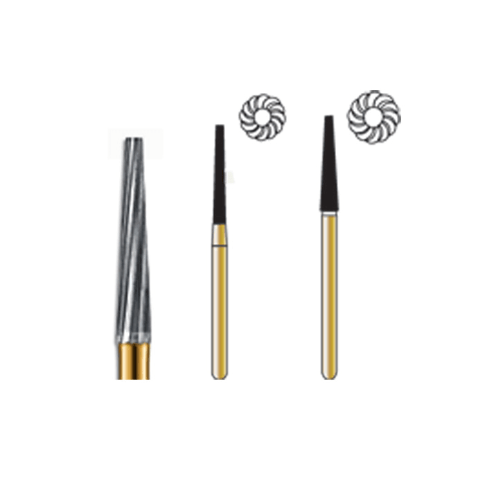 Pac-Dent Trimming & Finishing Carbide Burs - #7406, 10/Pk
