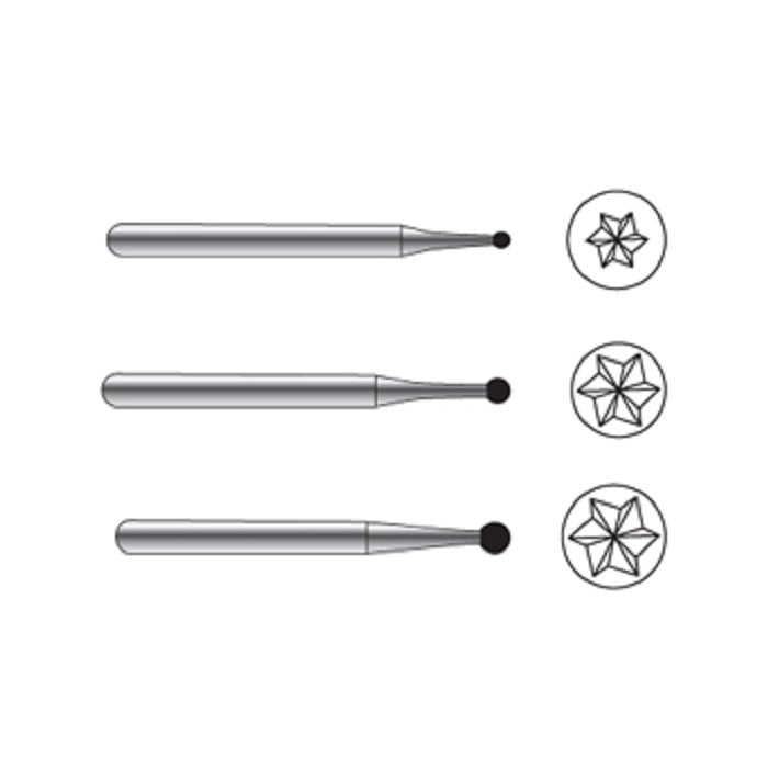 Pac-Dent Surgical Length Carbide Burs, Right Angle/Latch, #4, 26mm Length, 2.35mm Diameter, 10/Bx
