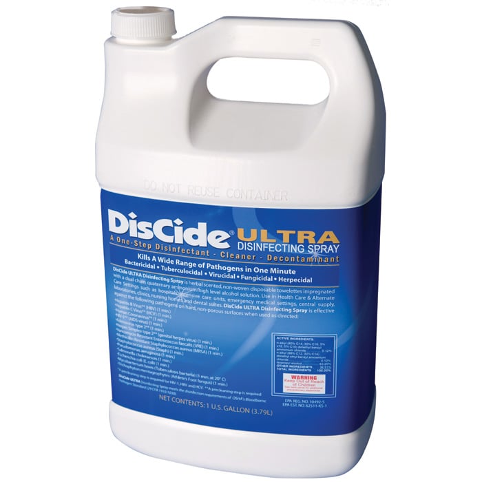DisCide Ultra Surface Disinfectant, One-Step Hospital-Grade, 12-Pack Quart Bottles, 01KZ65A77RH3BQP2GYX14FT3B1