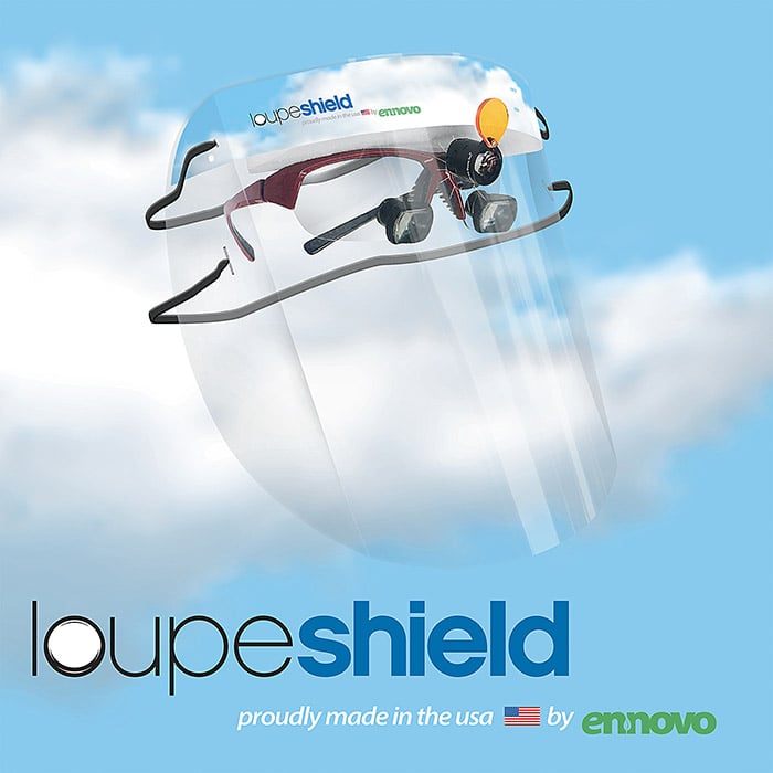 Acuprint LoupeShield Universal Loupe Shields, Optically Clear, 24/Box